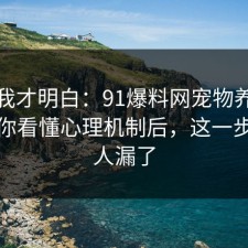 看完我才明白：91爆料网宠物养护这波带你看懂心理机制后，这一步很多人漏了