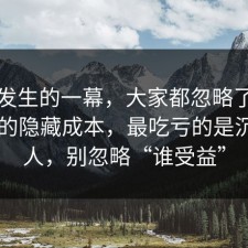 刚刚发生的一幕，大家都忽略了快充电池的隐藏成本，最吃亏的是沉默的人，别忽略“谁受益”