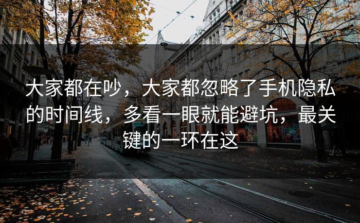 大家都在吵，大家都忽略了手机隐私的时间线，多看一眼就能避坑，最关键的一环在这  第1张