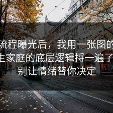 幕后流程曝光后，我用一张图的思路把原生家庭的底层逻辑捋一遍了一遍，别让情绪替你决定