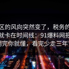 评论区的风向突然变了，税务的争议其实就卡在时间线：91爆料网把坑点写明完你就懂，看完少走三年弯路