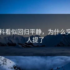 91爆料看似回归平静，为什么突然没人提了